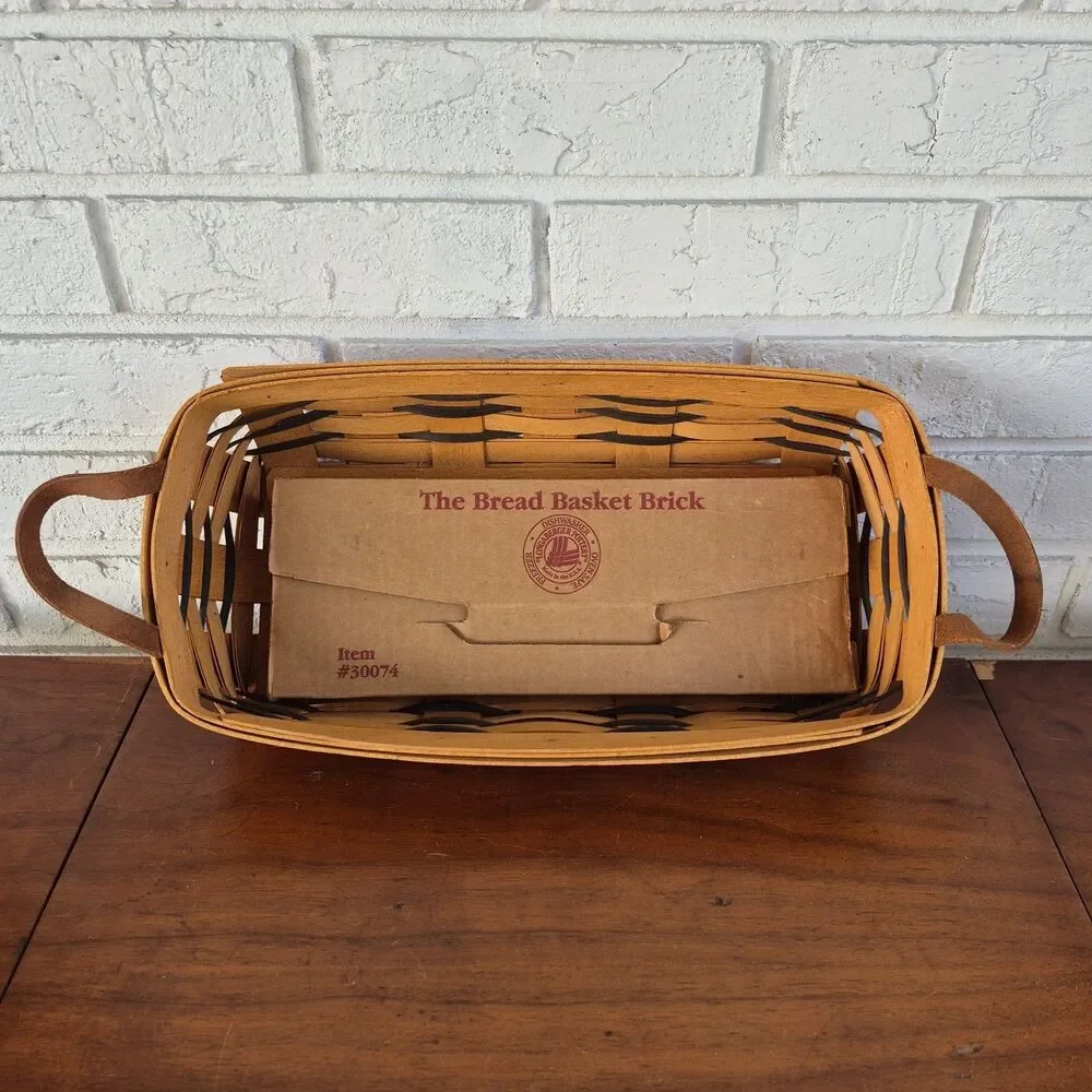 Longaberger Signed Numbered  Baking Celebration Basket W/Breadwarmer Brick